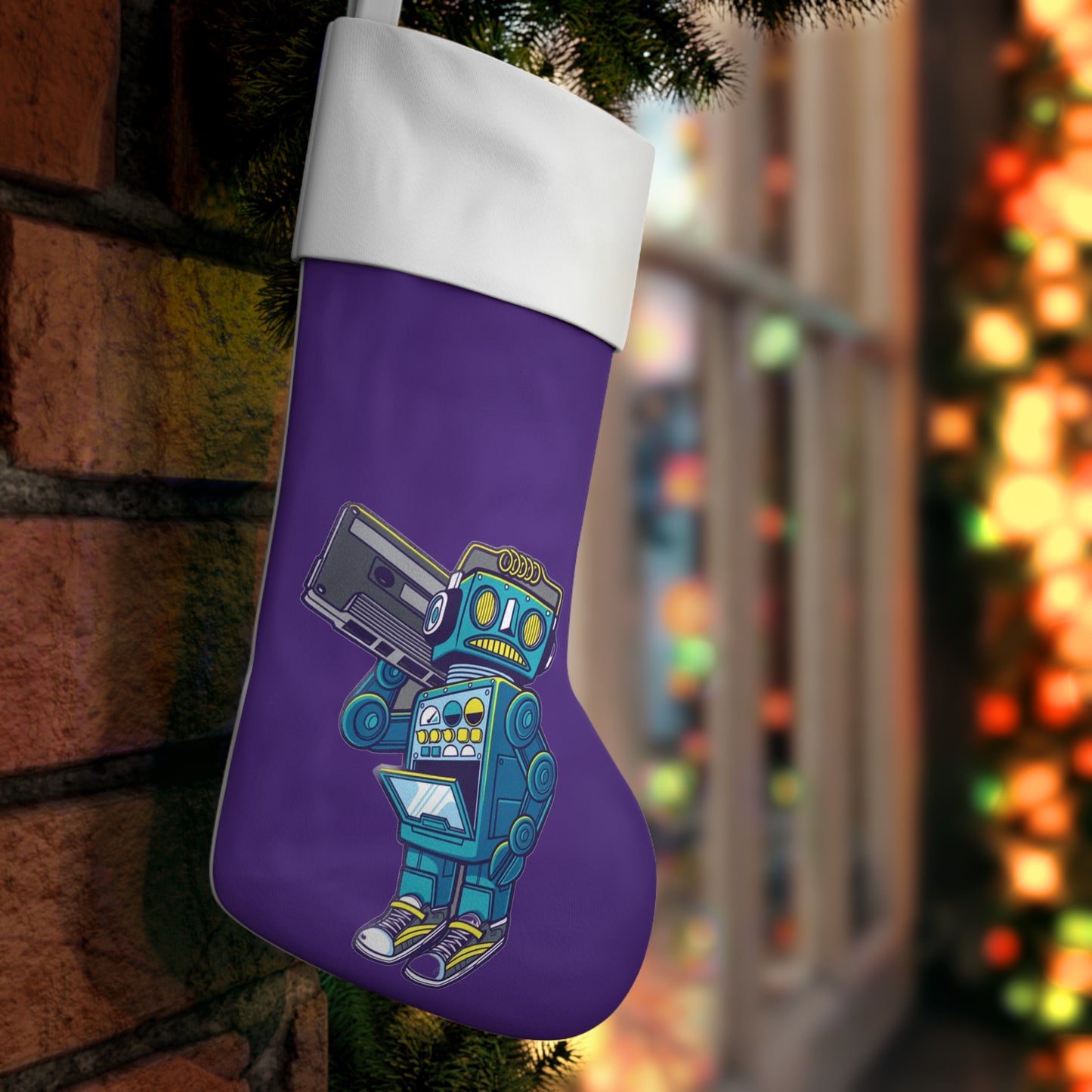 Holiday Robot Stocking