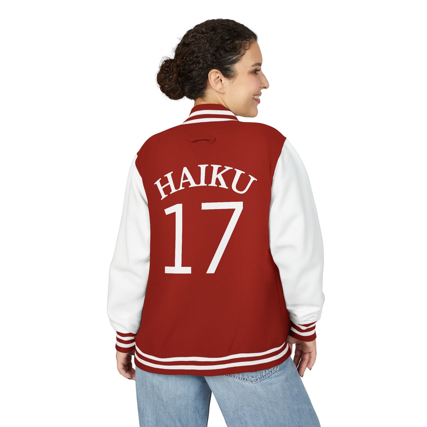 Retro Haiku Letterman Jacket for Unisex - Perfect for Casual Style & Celebrations