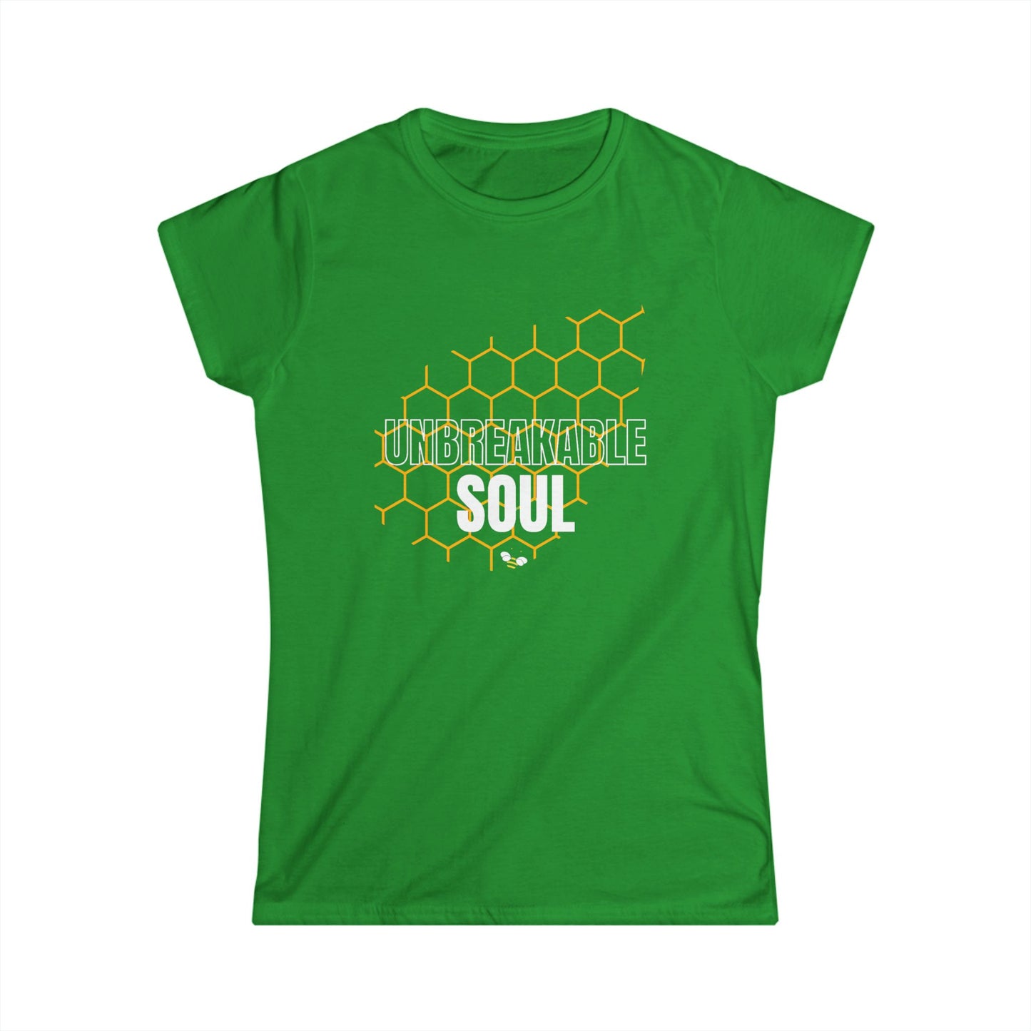 Unbreakable Soul Women's Softstyle Tee - Inspirational Graphic Tee for Empowerment