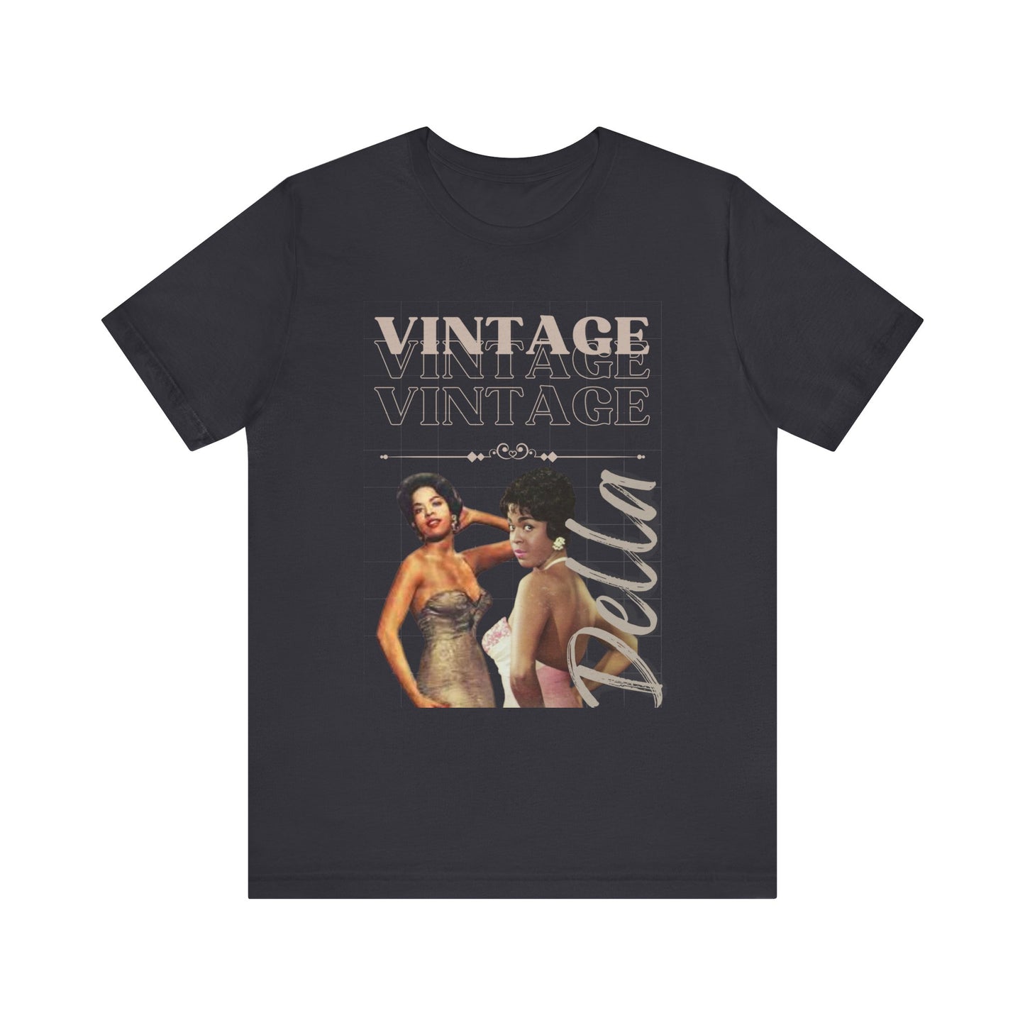 Unisex Jersey Short Sleeve Vintage Della Tee
