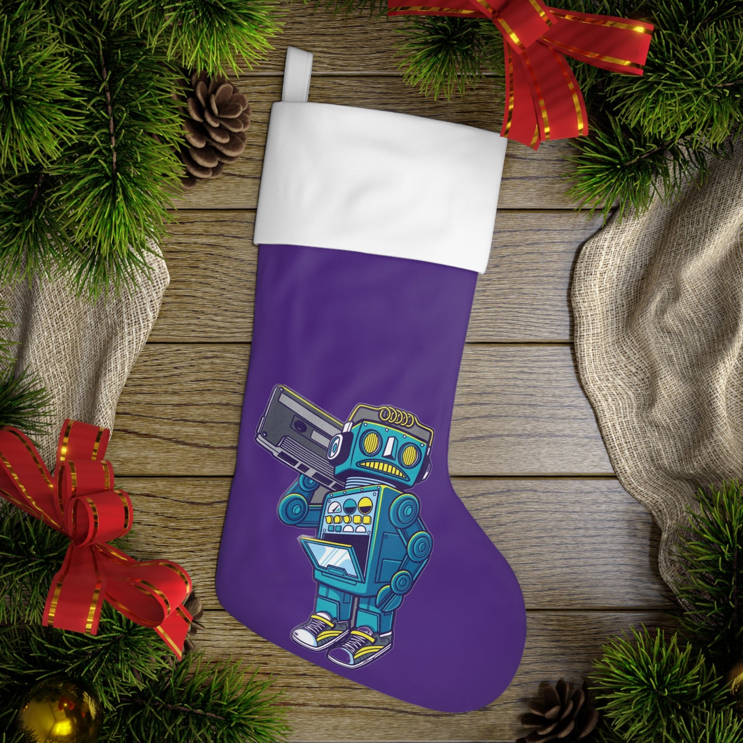 Holiday Robot Stocking