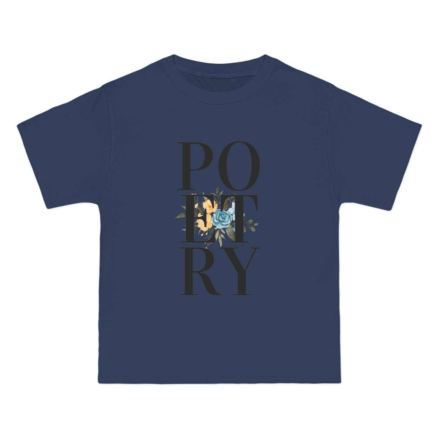 Beefy-T® Short-Sleeve POETRY Black Text T-Shirt