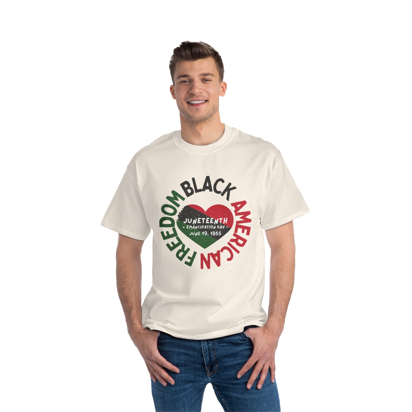 Beefy-T® Short-Sleeve BLACK AMERICAN FREEDOM T-Shirt
