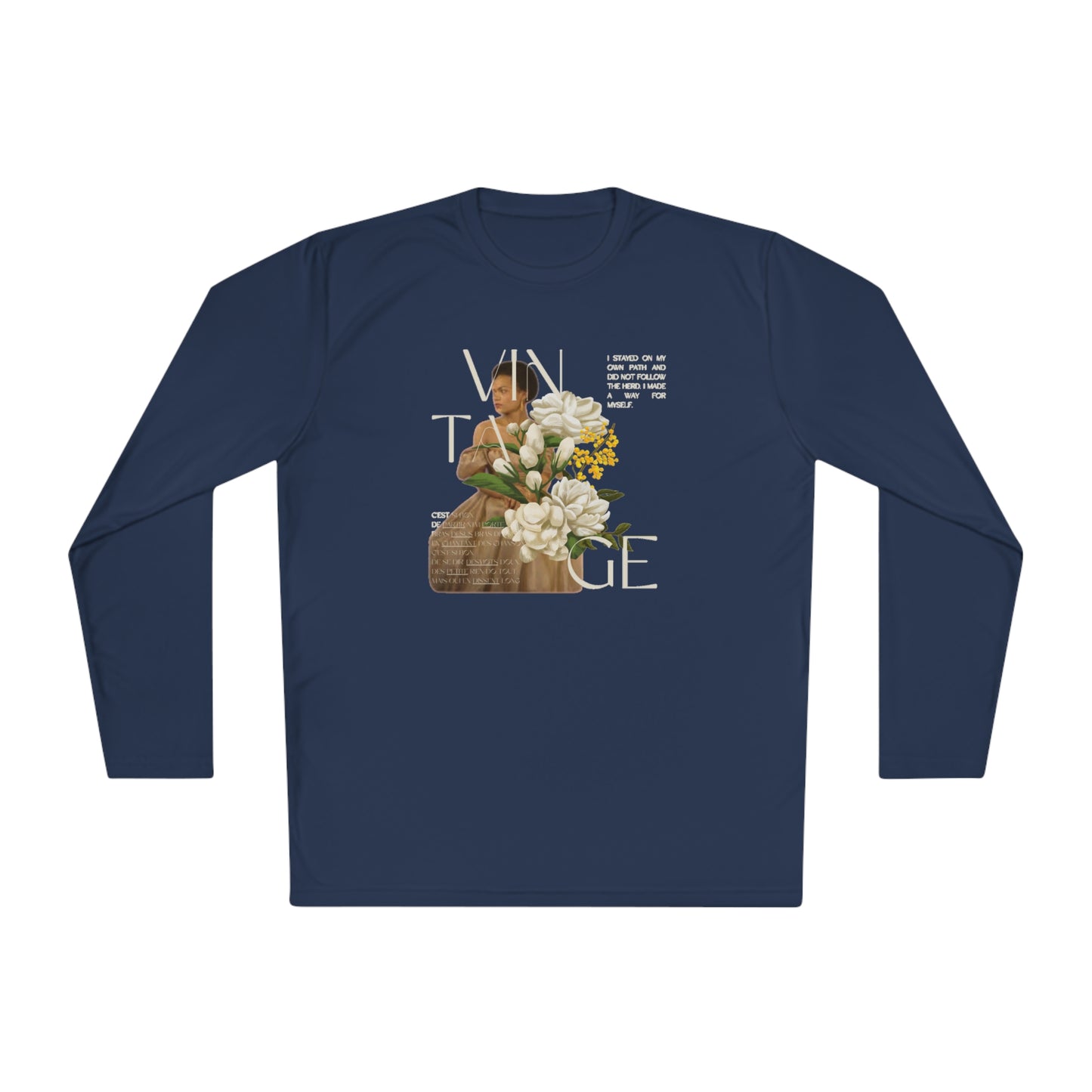Unisex Lightweight Long Sleeve Vintage Eartha Tee