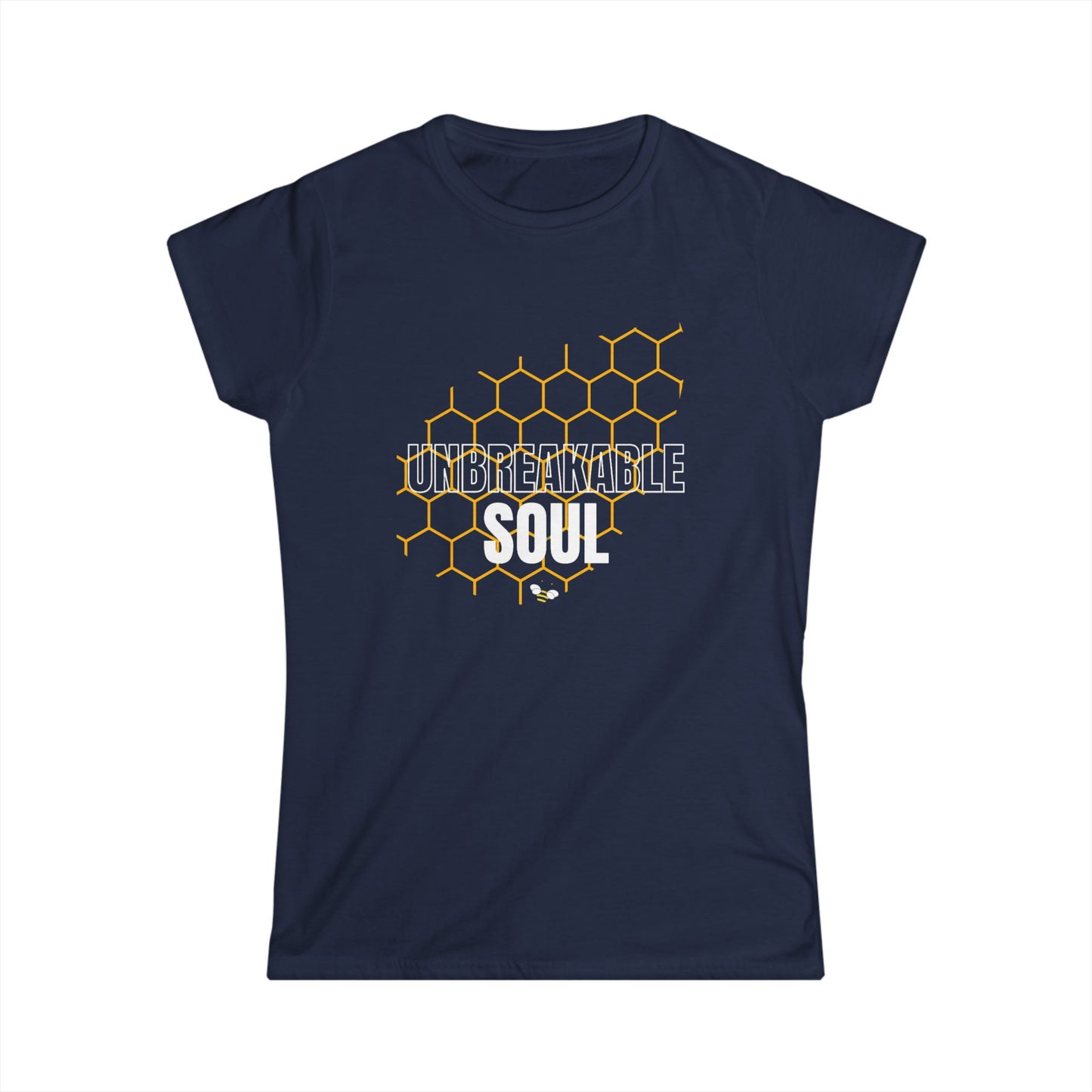 Unbreakable Soul Women's Softstyle Tee - Inspirational Graphic Tee for Empowerment