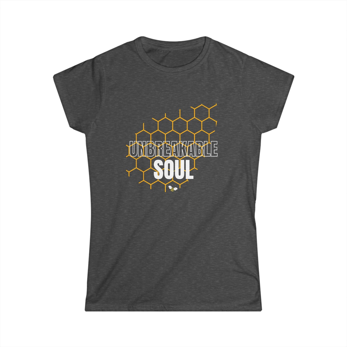 Unbreakable Soul Women's Softstyle Tee - Inspirational Graphic Tee for Empowerment