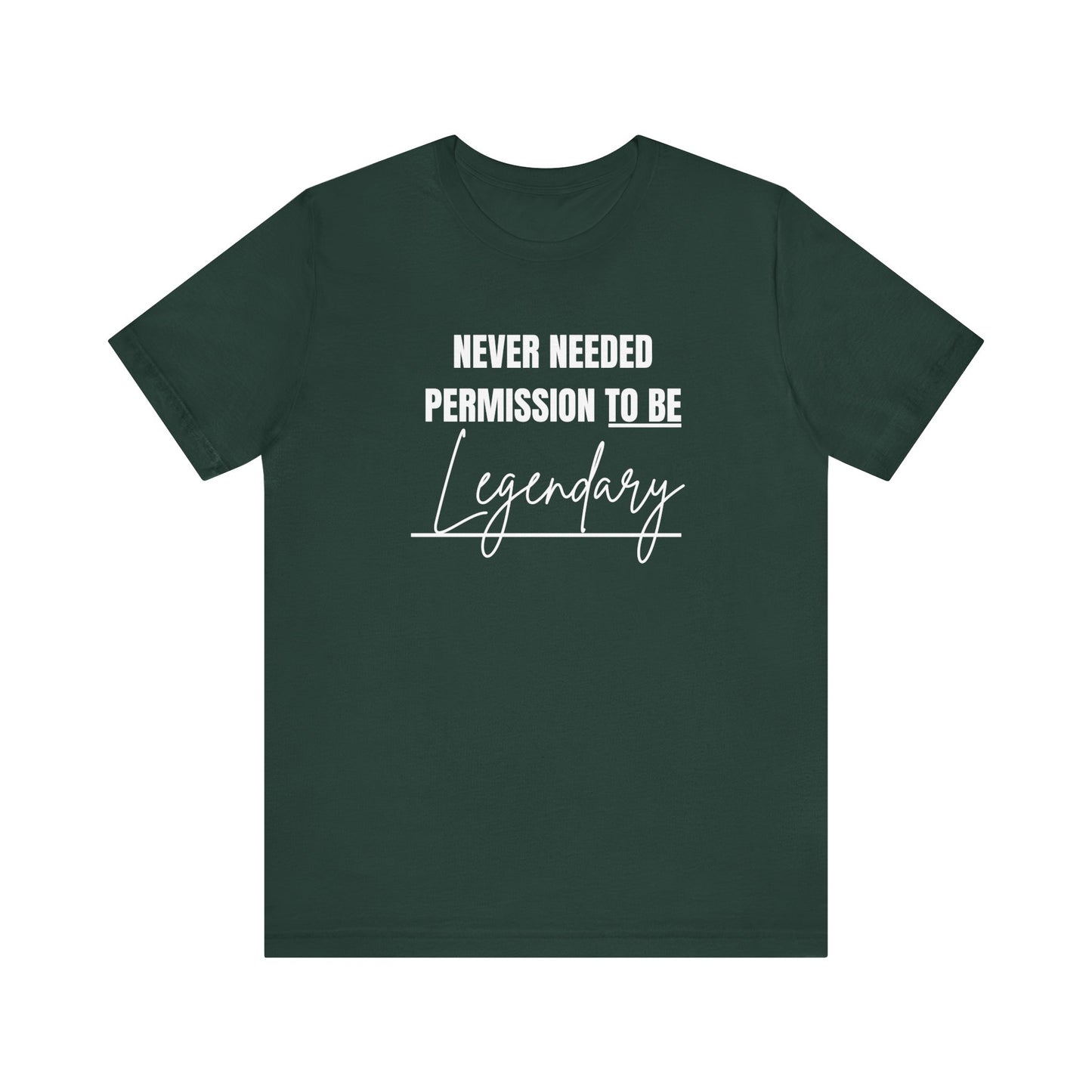 Unisex Casual LEGENDARY Graphic Tee - Perfect Gift for Friends, Summer Outfits, Festival Fashion, Everyday Wear, Gift for Him/Her