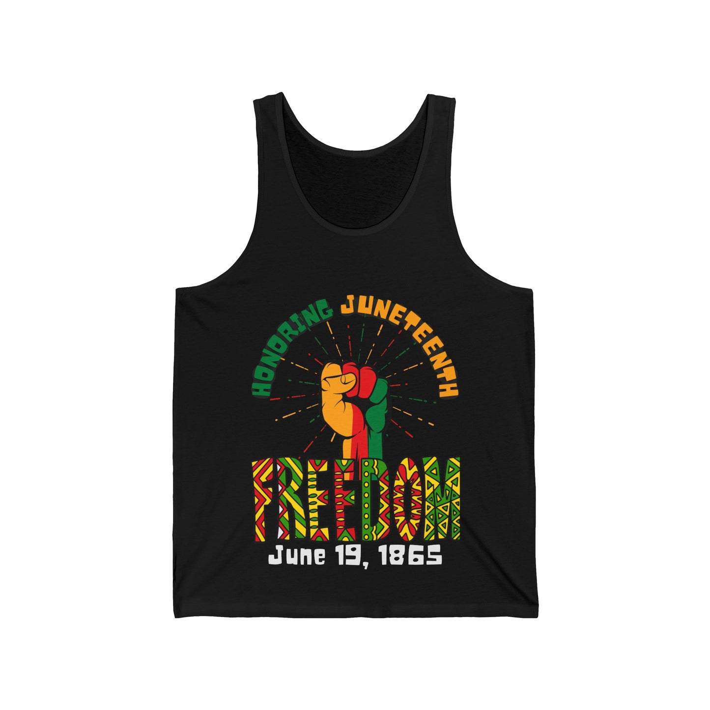 Unisex Jersey Honoring Juneteenth Tank