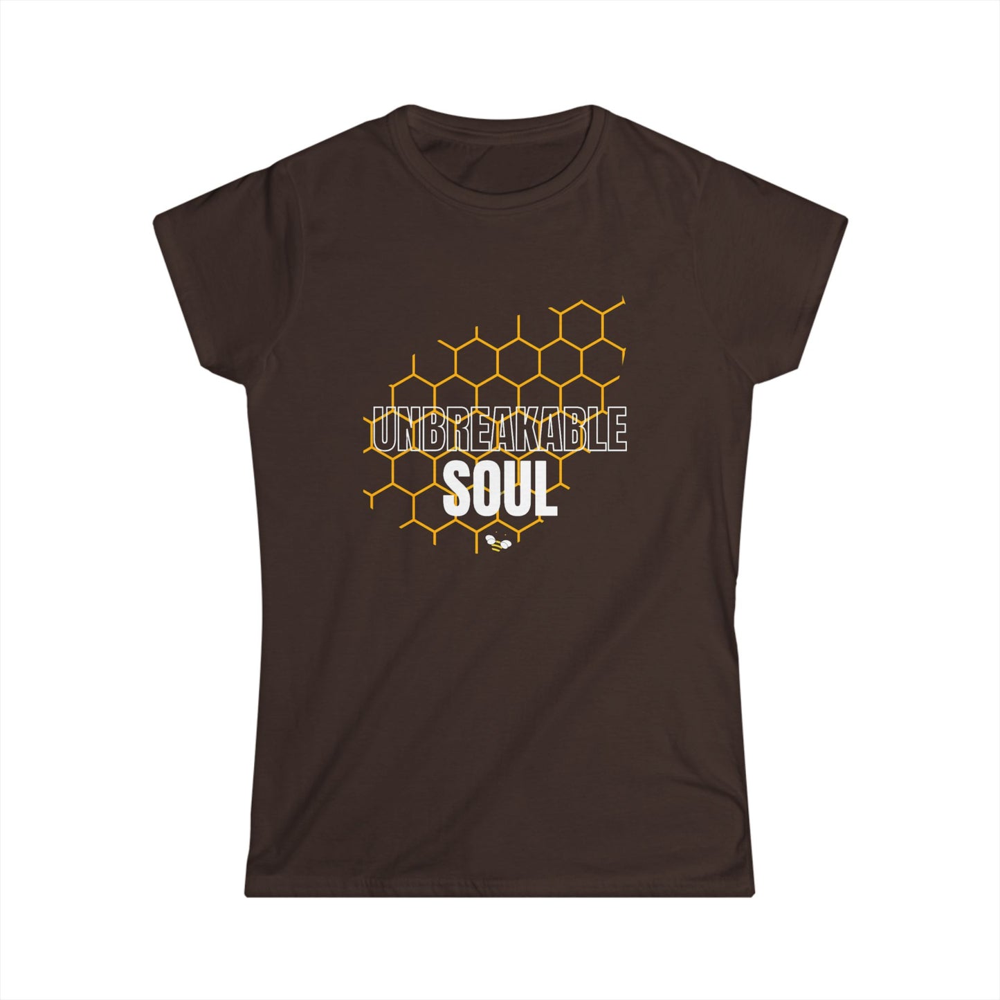 Unbreakable Soul Women's Softstyle Tee - Inspirational Graphic Tee for Empowerment