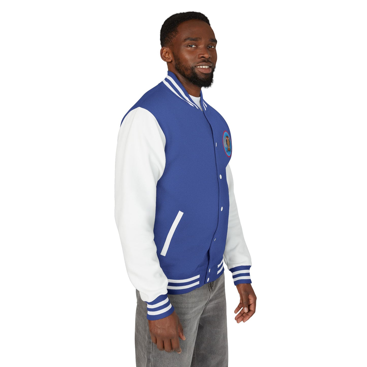 Griot 22 Unisex Heavyweight Letterman Jacket - Retro Style Varsity Jacket with Owl Design