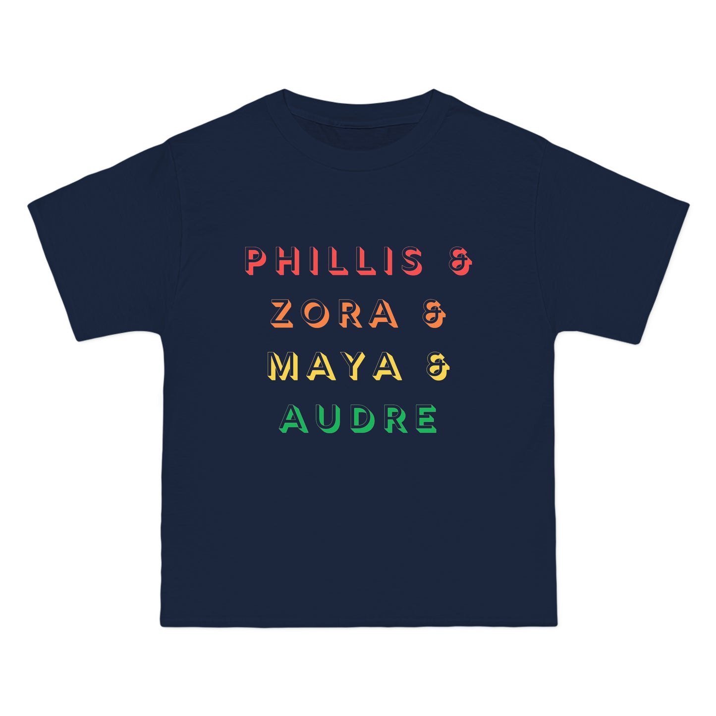 Beefy-T® Short-Sleeve Women Ancestors Poet Color Text T-Shirt