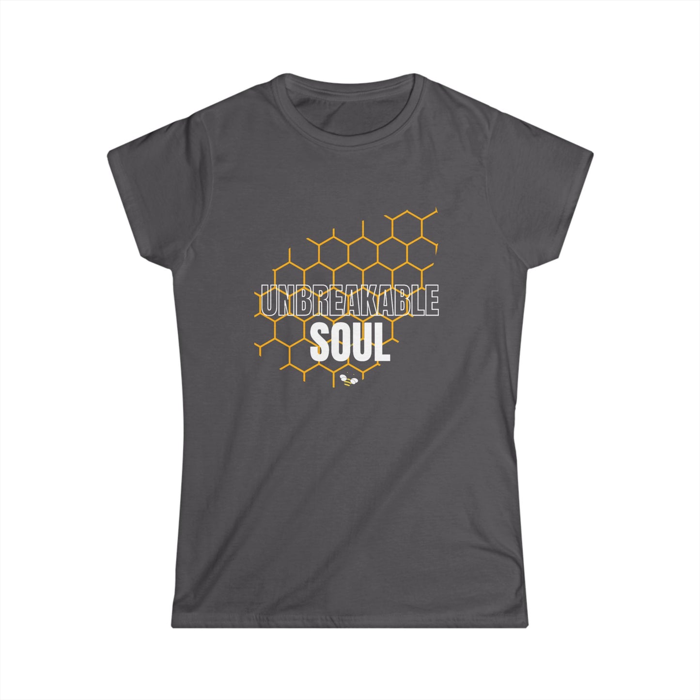 Unbreakable Soul Women's Softstyle Tee - Inspirational Graphic Tee for Empowerment