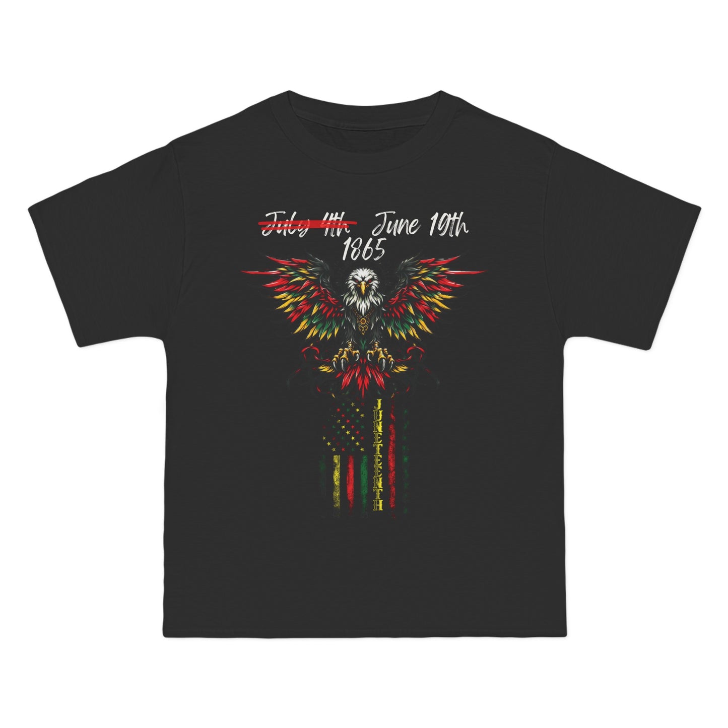 Beefy-T® Short-Sleeve Eagle Flag Juneteenth T-Shirt