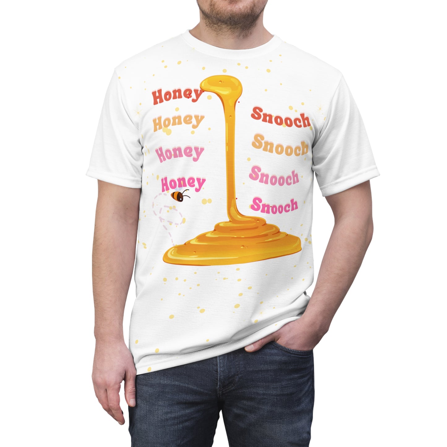 Unisex Cut & Sew Honey Snooch Drip Tee (AOP)