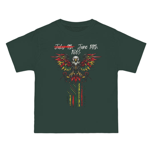 Beefy-T®  Short-Sleeve Eagle Flag Juneteenth T-Shirt