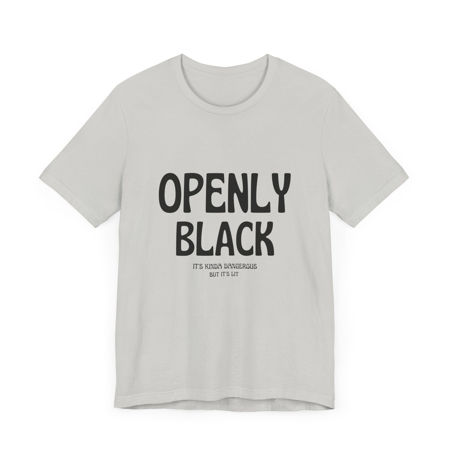 Unisex Jersey Short Sleeve Openly Black Tee