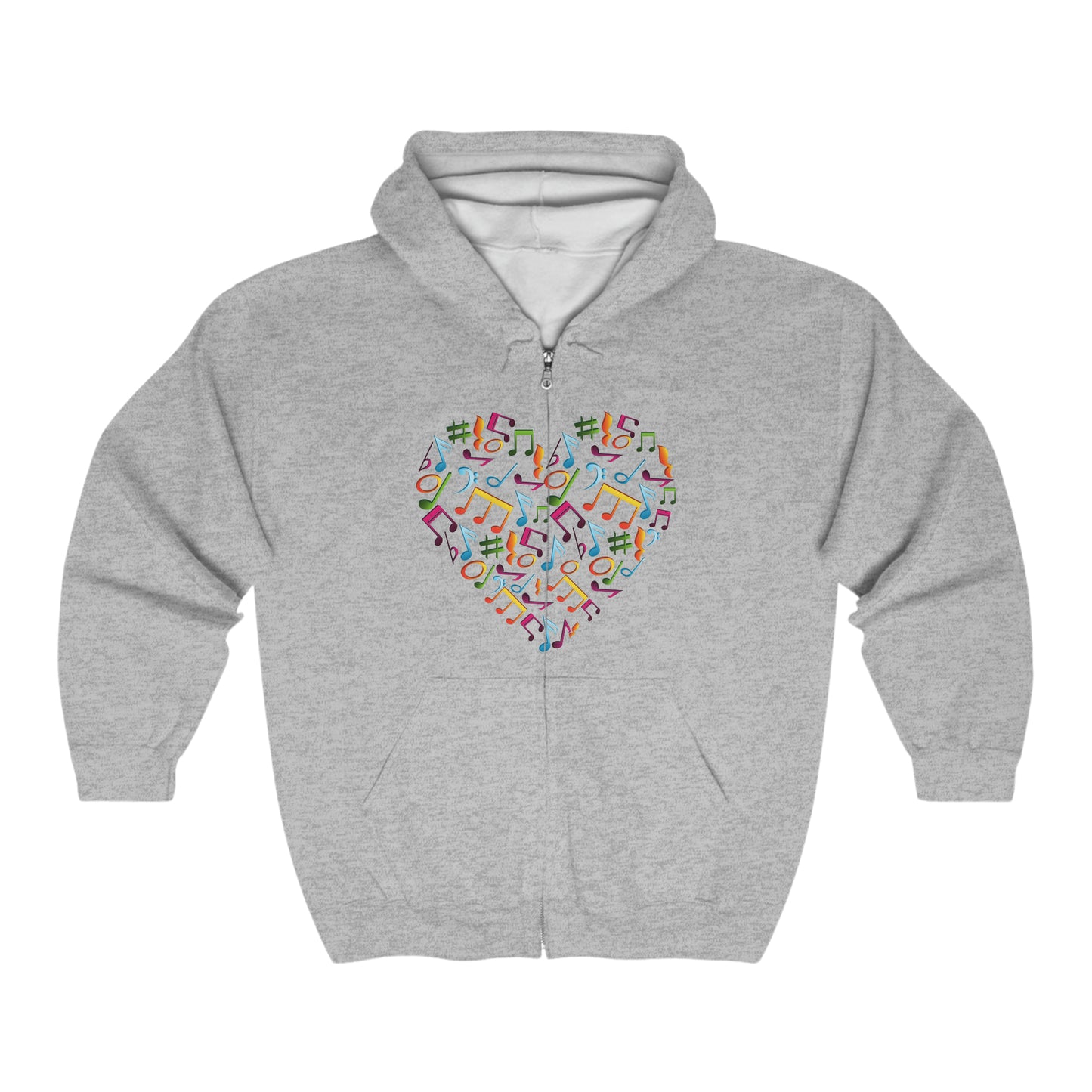 Unisex Heavy Blend™ Full Zip Hooded iHeart Music Sweatshirt