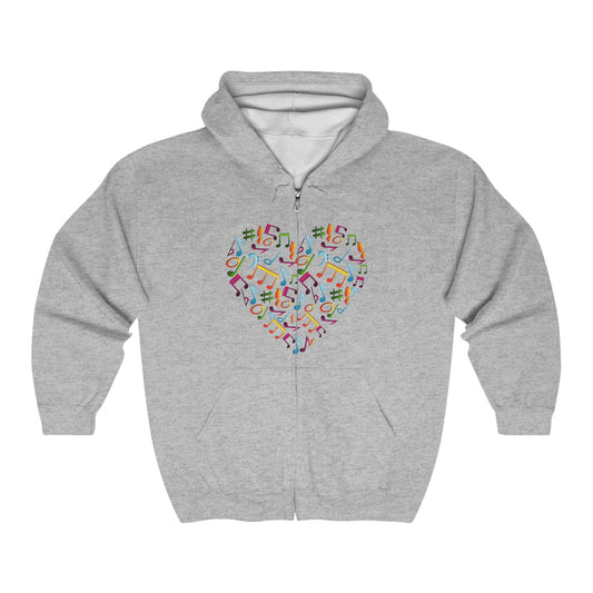 Unisex Heavy Blend™ Full Zip Hooded iHeart Music Sweatshirt