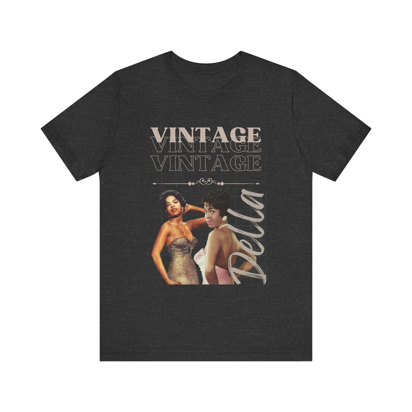 Unisex Jersey Short Sleeve Vintage Della Tee