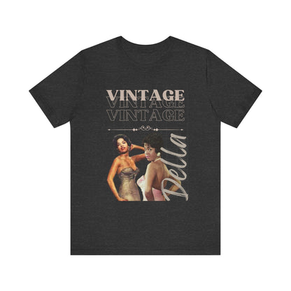 Unisex Jersey Short Sleeve Vintage Della Tee