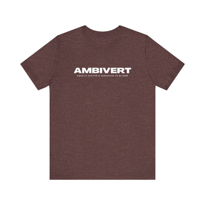 Ambivert Graphic Tee - Perfect for Social Chameleons