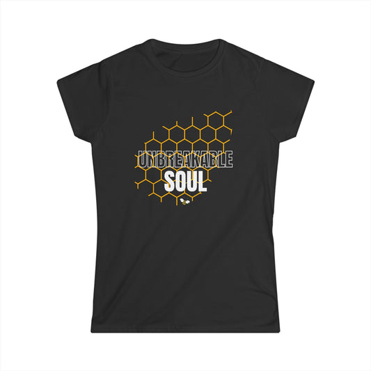 Unbreakable Soul Women's Softstyle Tee - Inspirational Graphic Tee for Empowerment