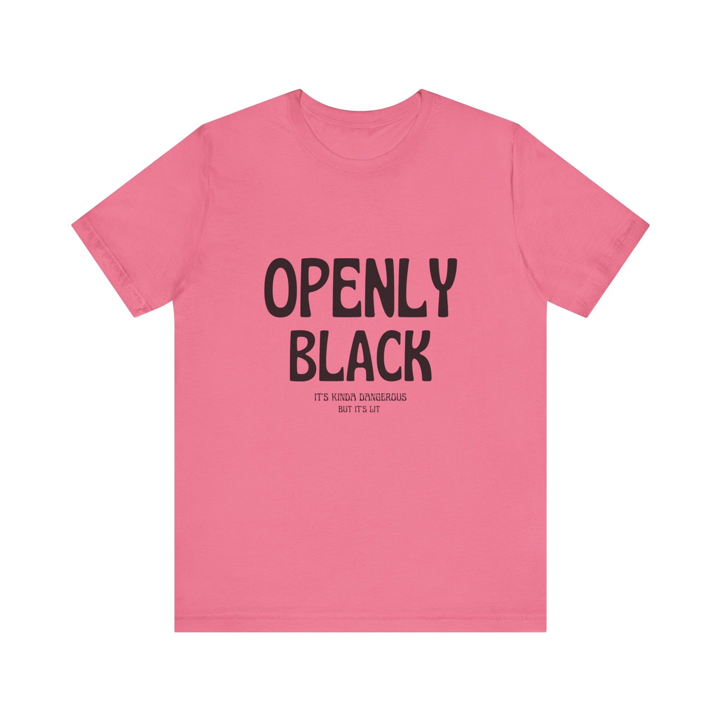 Unisex Jersey Short Sleeve Openly Black Tee