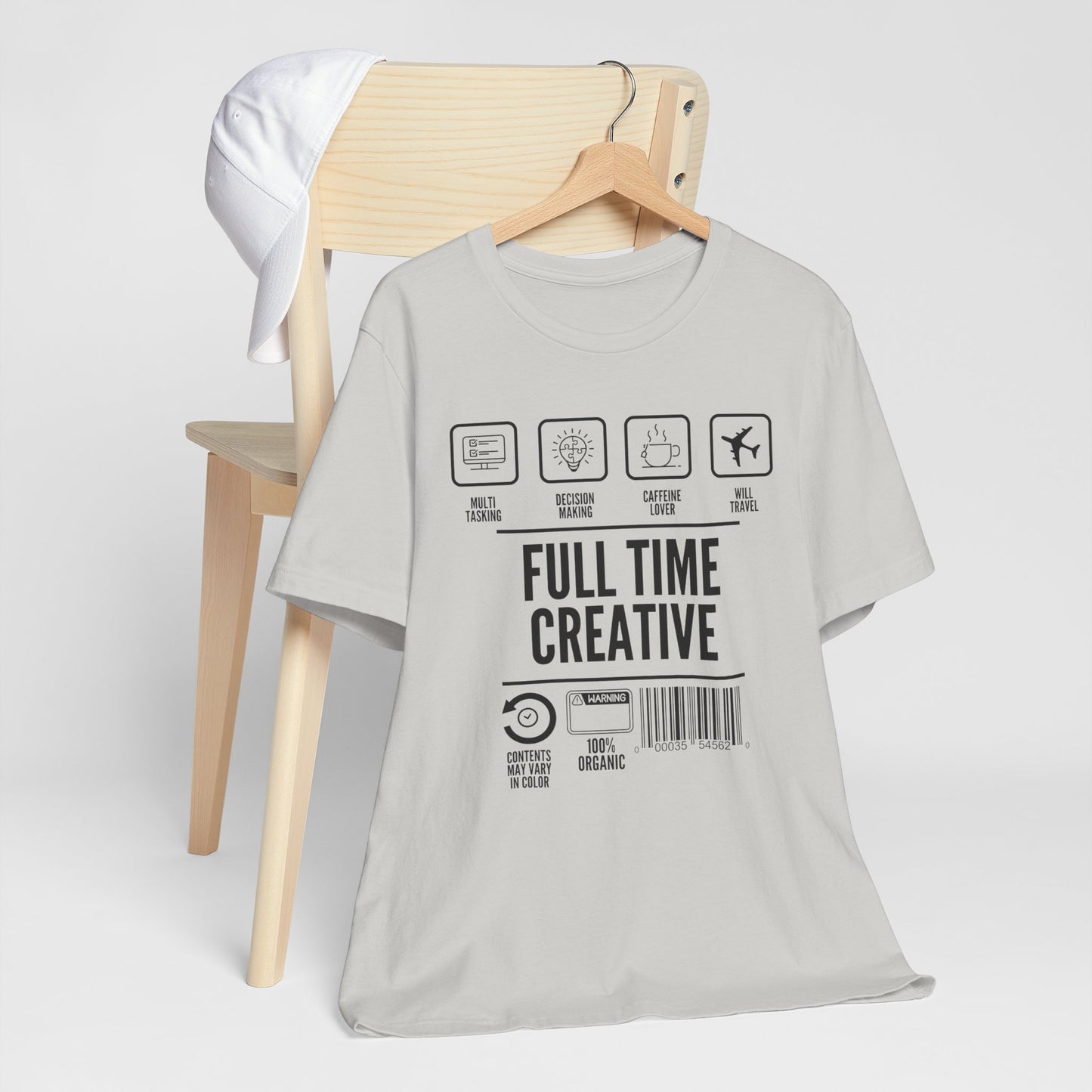 Short Sleeve Full Time Creative Tee Express Delivery available