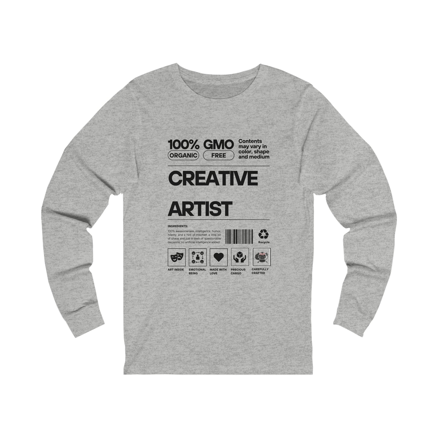 Unisex Jersey Long Sleeve Creative Artist Tee