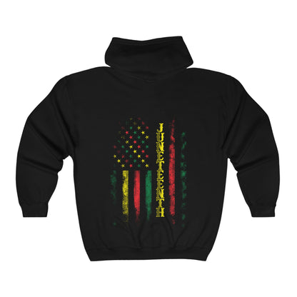 Unisex Heavy Blend™ Full Zip Hooded Juneteenth Sweatshirt