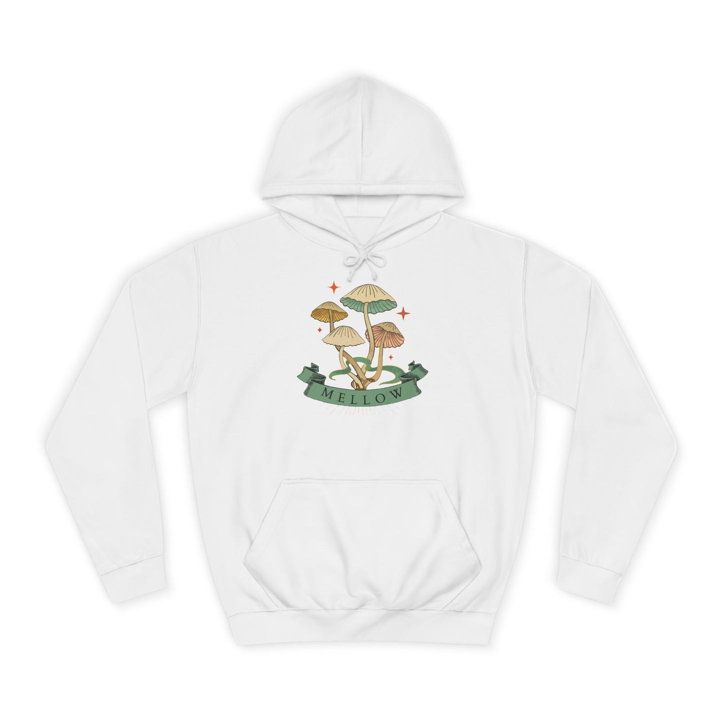 Cozy Mushroom College Hoodie, Unisex Sweatshirt for Students, Gift for Graduates, Cool Campus Attire, Casual Wear, Fall Fashion