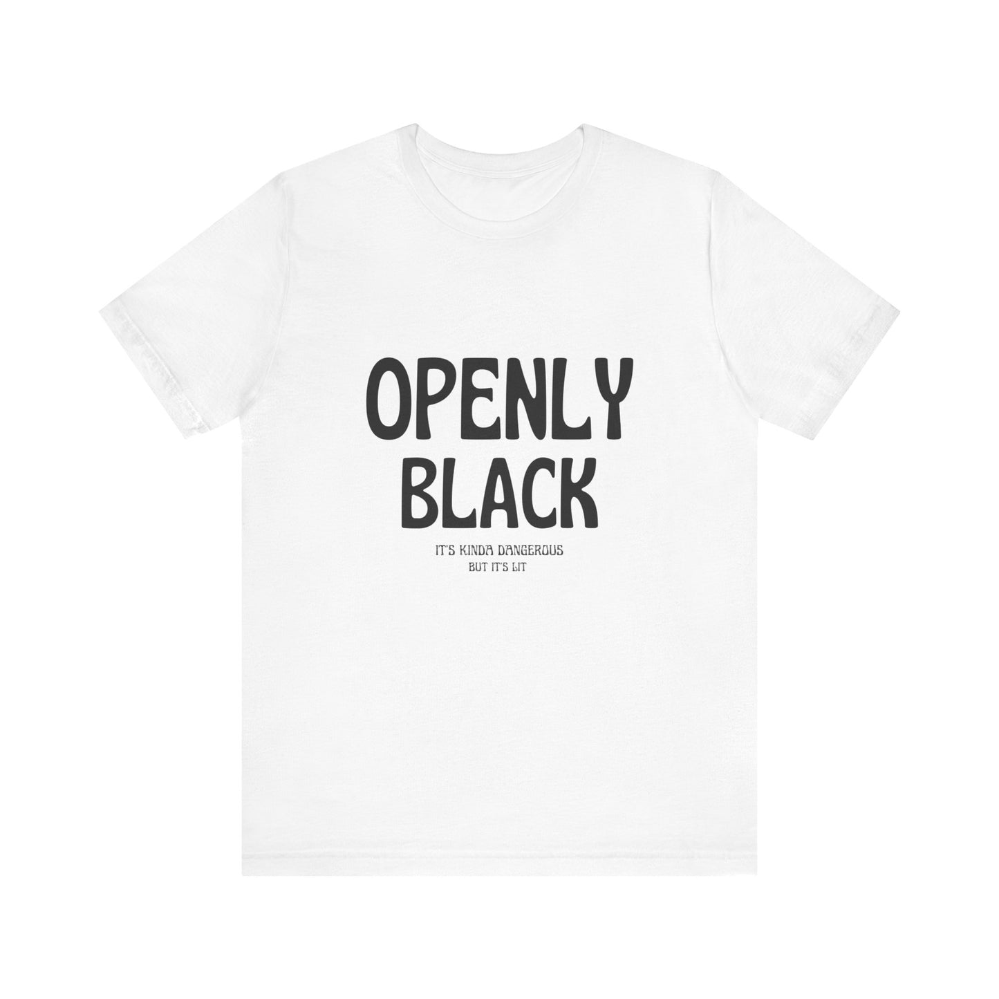 Unisex Jersey Short Sleeve Openly Black Tee