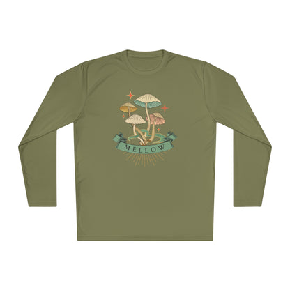 Mellow Mushrooms Long Sleeve Tee - Bohemian Style Shirt, Gift for Nature Lovers, Cozy Autumn Layer, Unisex Apparel, Festival Wear