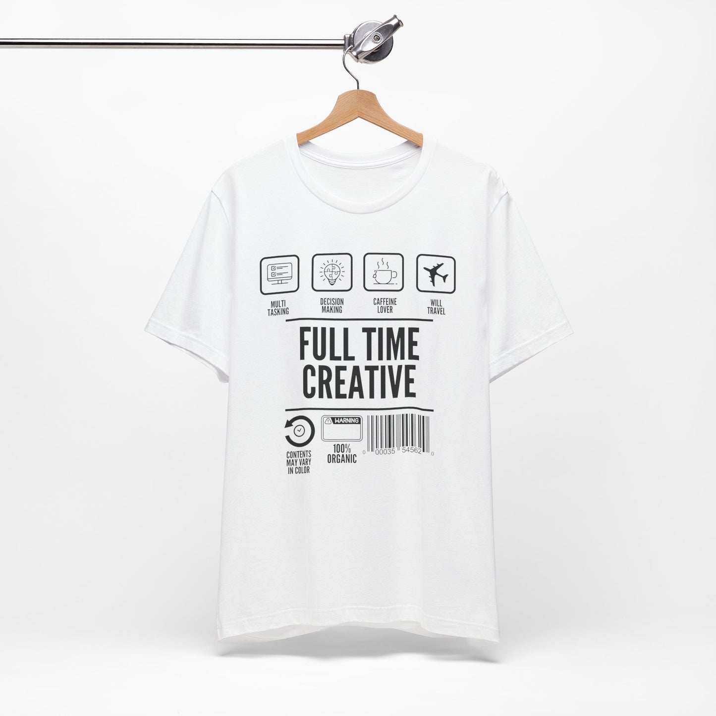 Short Sleeve Full Time Creative Tee Express Delivery available