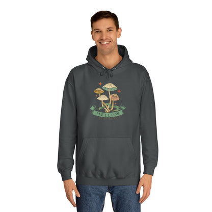 Cozy Mushroom College Hoodie, Unisex Sweatshirt for Students, Gift for Graduates, Cool Campus Attire, Casual Wear, Fall Fashion