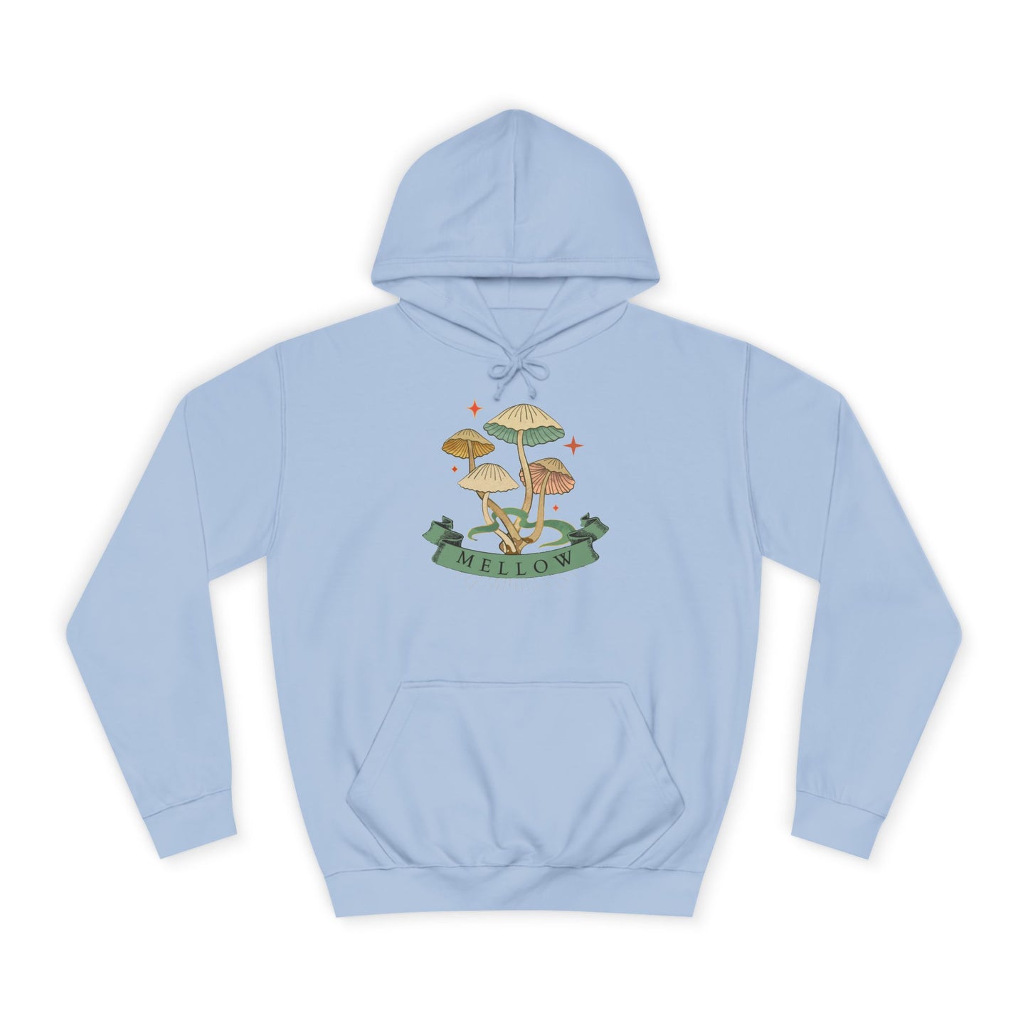 Cozy Mushroom College Hoodie, Unisex Sweatshirt for Students, Gift for Graduates, Cool Campus Attire, Casual Wear, Fall Fashion
