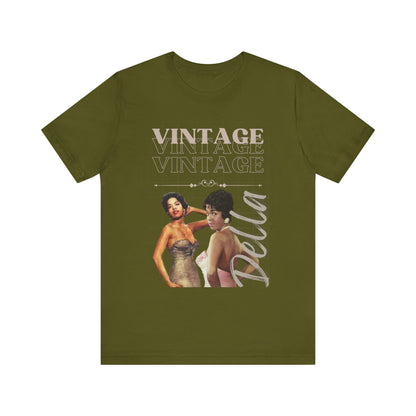 Unisex Jersey Short Sleeve Vintage Della Tee