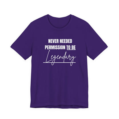 Unisex Casual LEGENDARY Graphic Tee - Perfect Gift for Friends, Summer Outfits, Festival Fashion, Everyday Wear, Gift for Him/Her