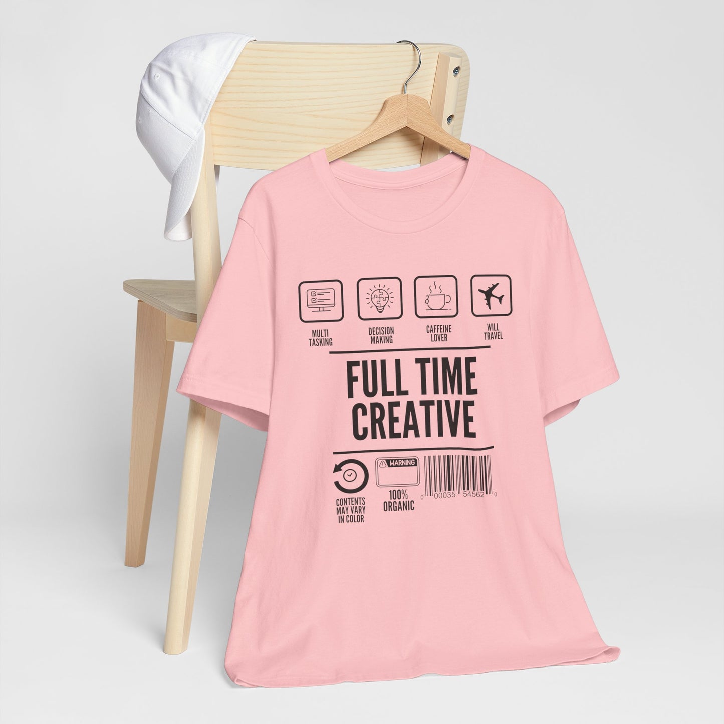 Short Sleeve Full Time Creative Tee Express Delivery available