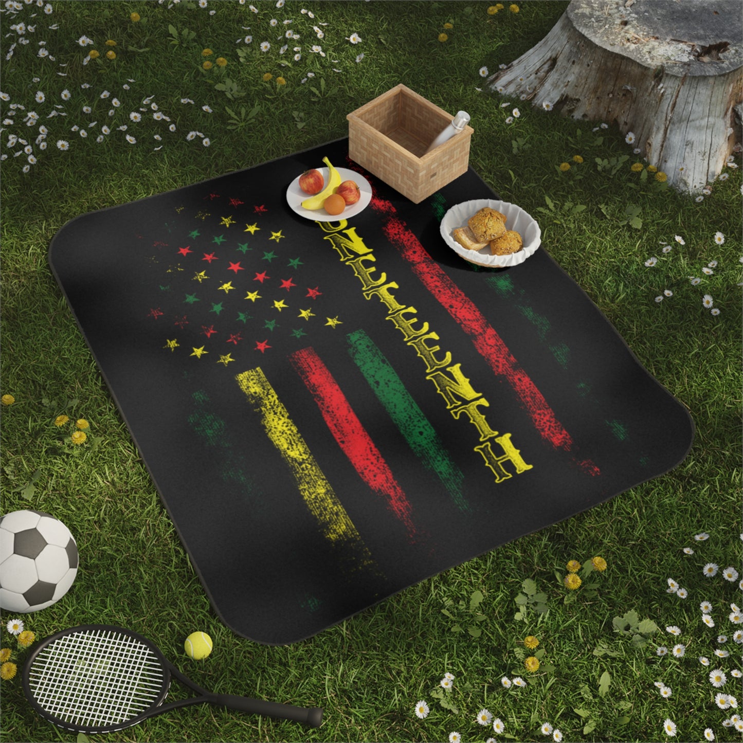 Juneteenth Flag Picnic Blanket