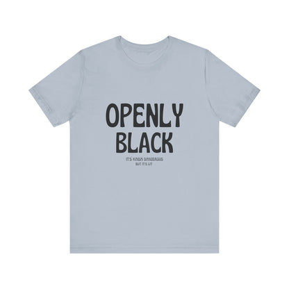 Unisex Jersey Short Sleeve Openly Black Tee