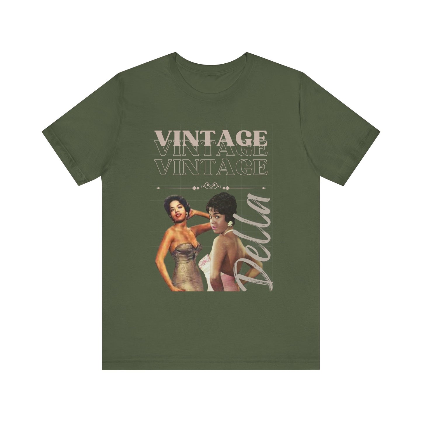 Unisex Jersey Short Sleeve Vintage Della Tee