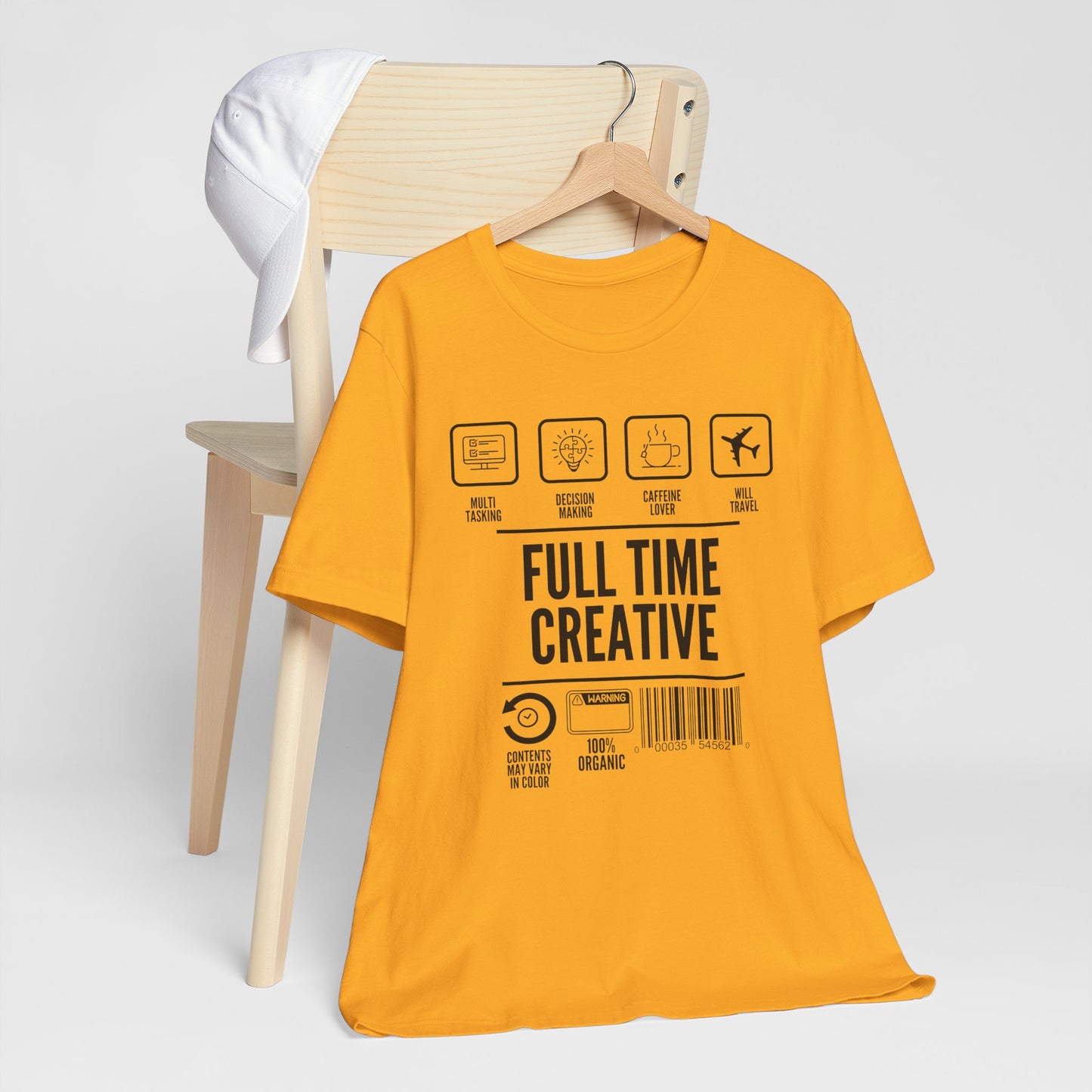 Short Sleeve Full Time Creative Tee Express Delivery available