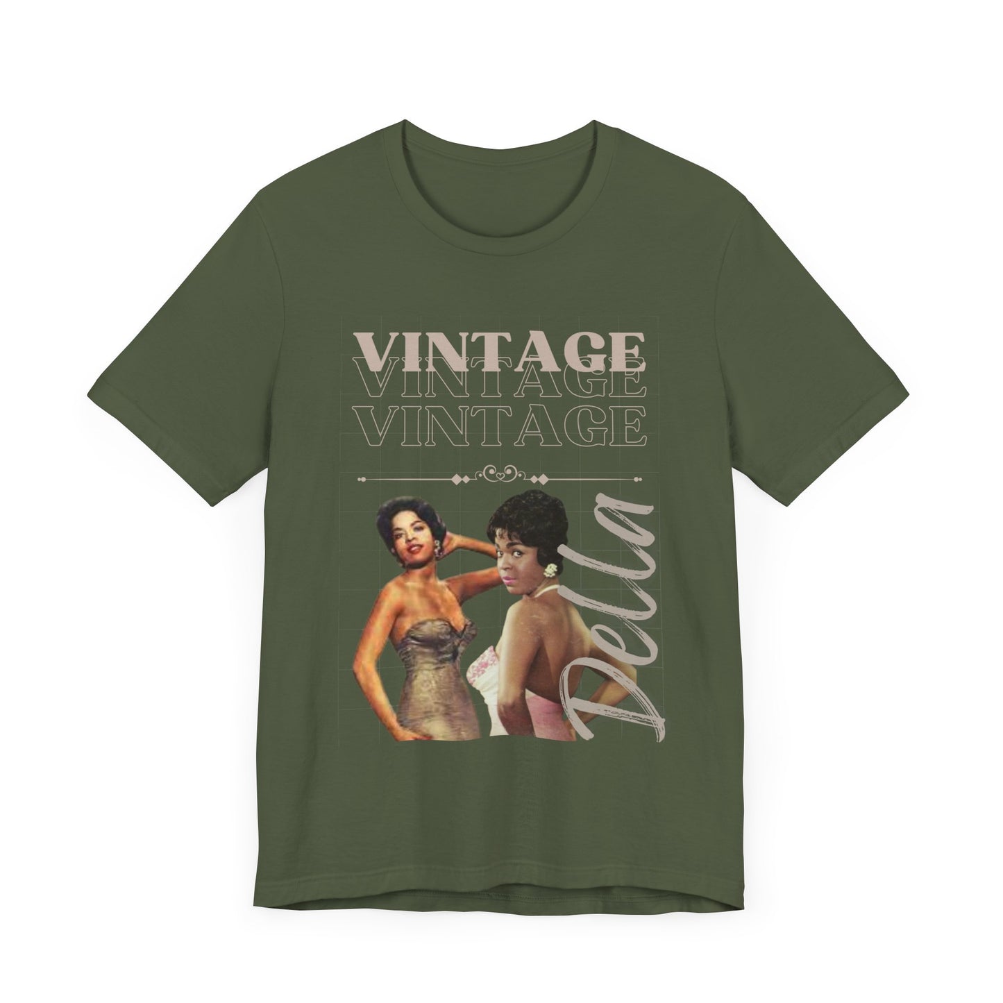 Unisex Jersey Short Sleeve Vintage Della Tee