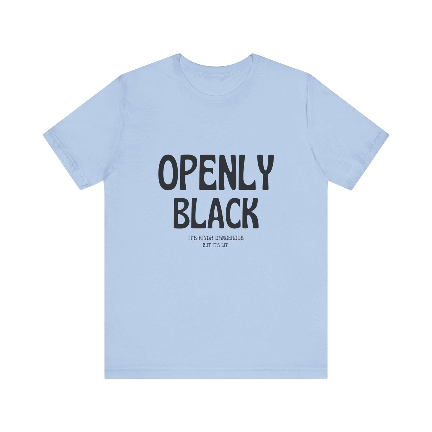 Unisex Jersey Short Sleeve Openly Black Tee