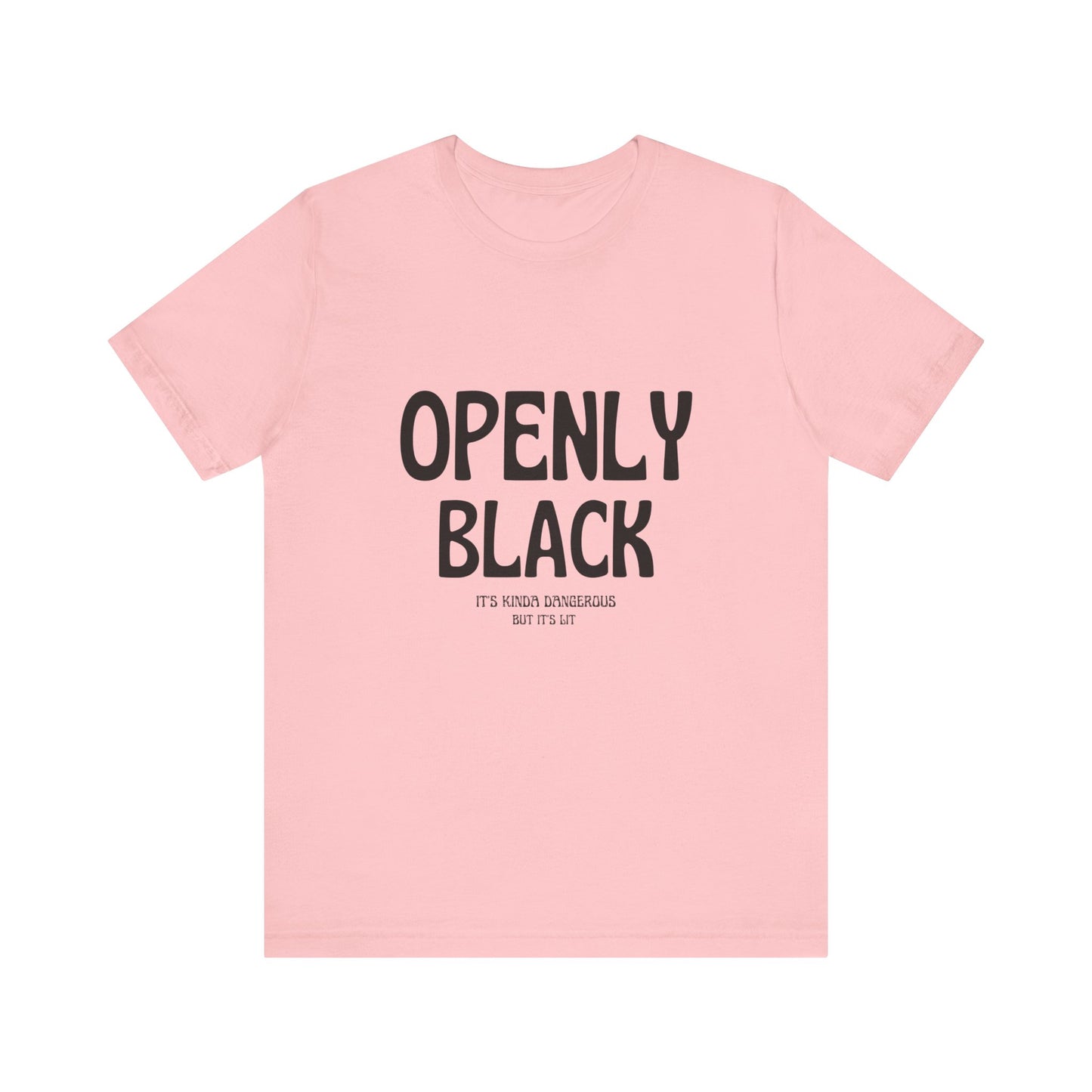 Unisex Jersey Short Sleeve Openly Black Tee