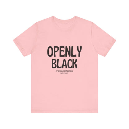 Unisex Jersey Short Sleeve Openly Black Tee