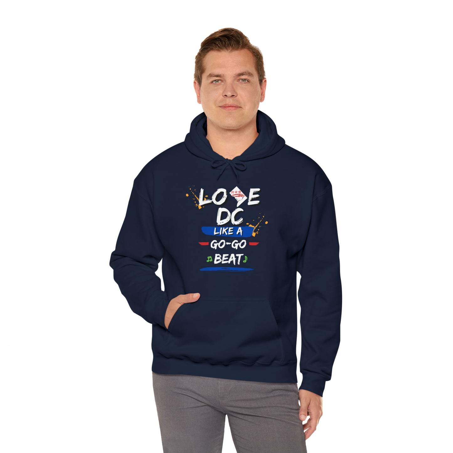 Unisex Heavy Blend™ Hooded Love DC Sweatshirt