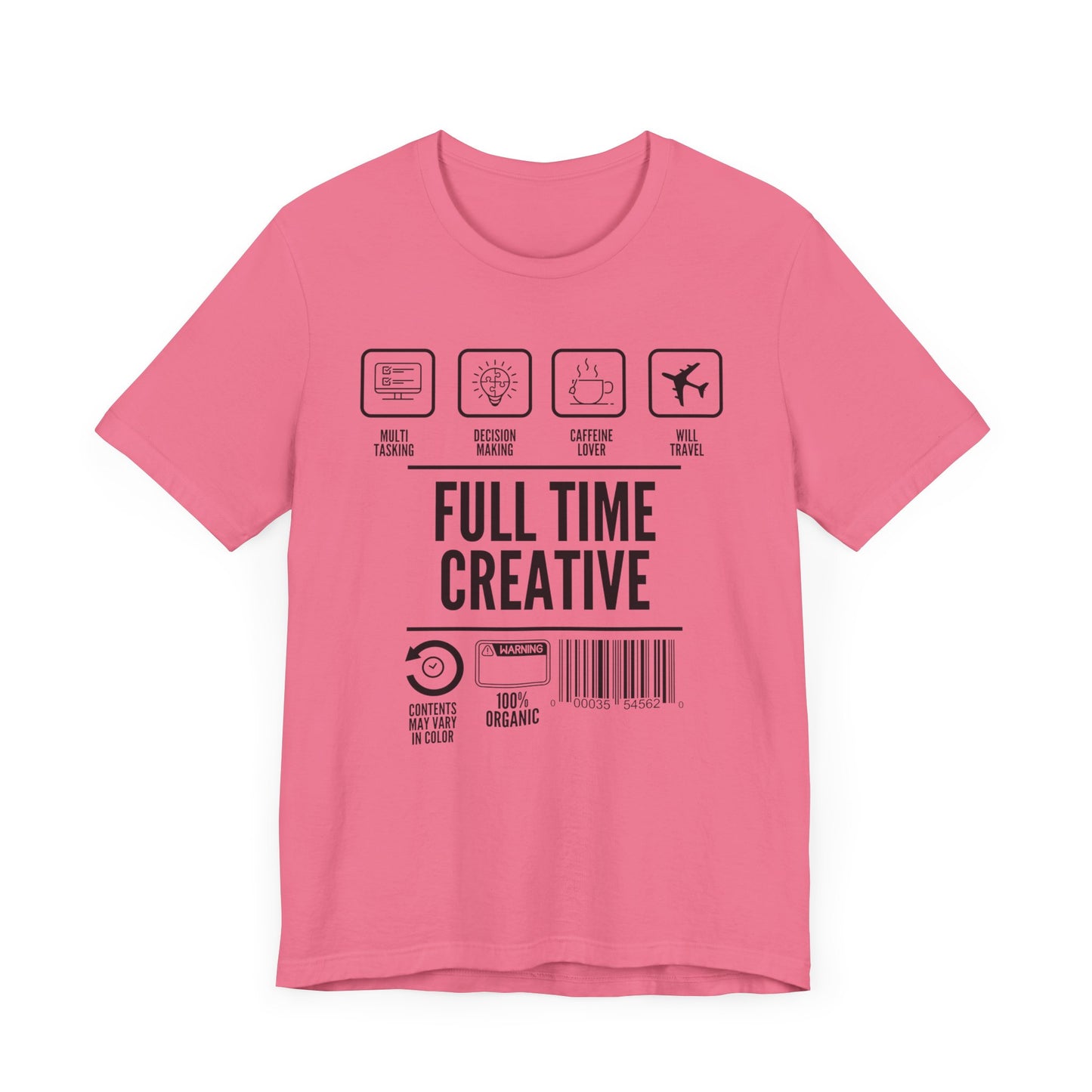 Short Sleeve Full Time Creative Tee Express Delivery available