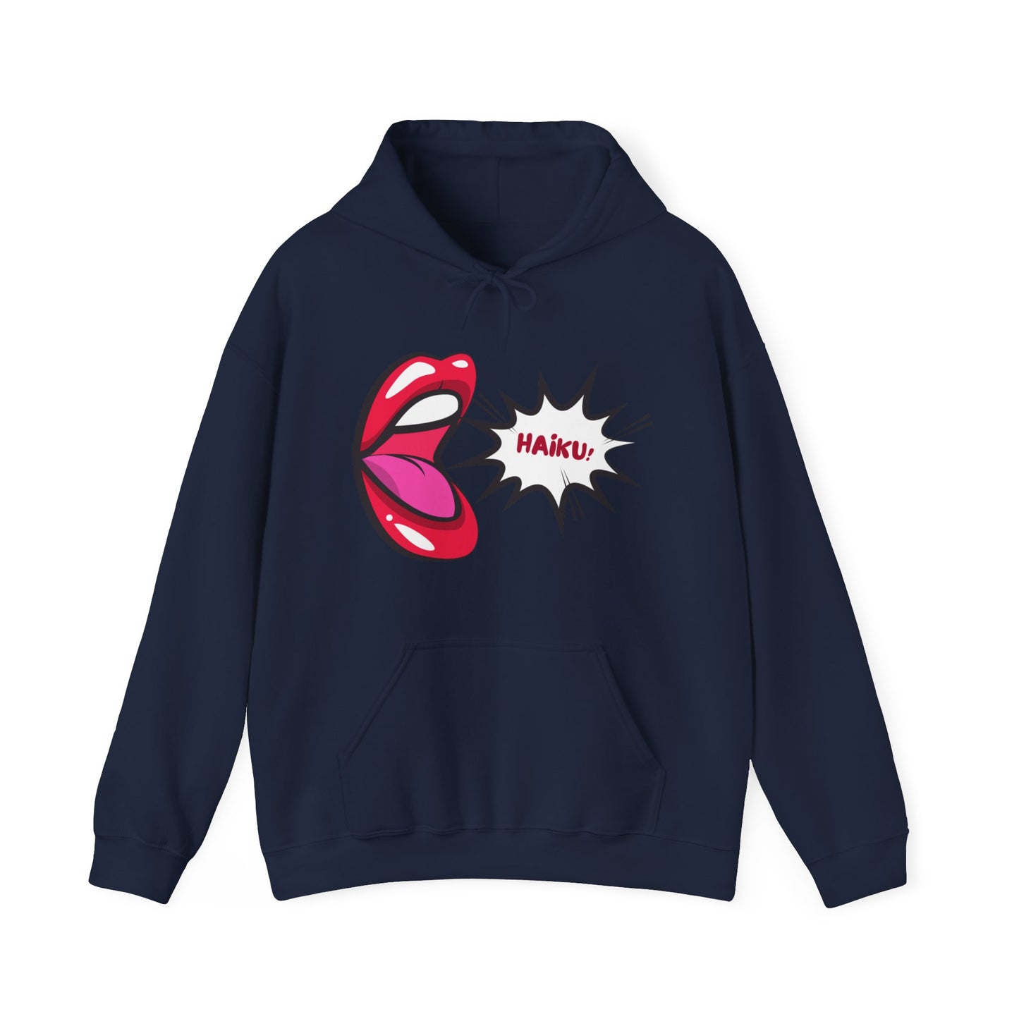 Unisex Heavy Blend™ Hooded Haiku! Mouth Sweatshirt